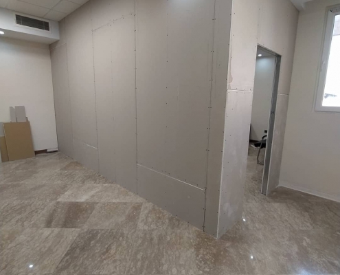 اجرای دیوار جداکننده کناف