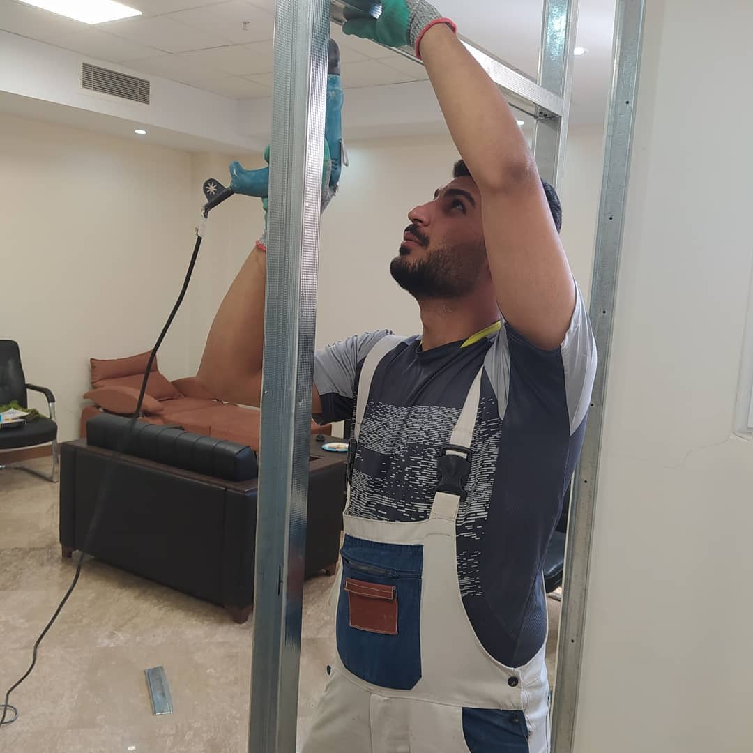 اجرای دیوار جداکننده کناف