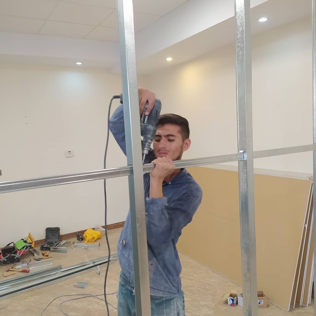 اجرای دیوار جداکننده کناف