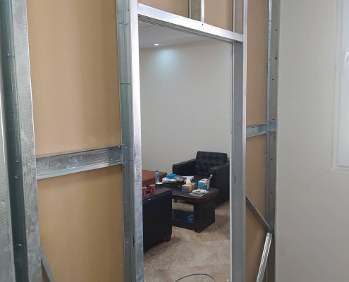 اجرای دیوار جداکننده کناف