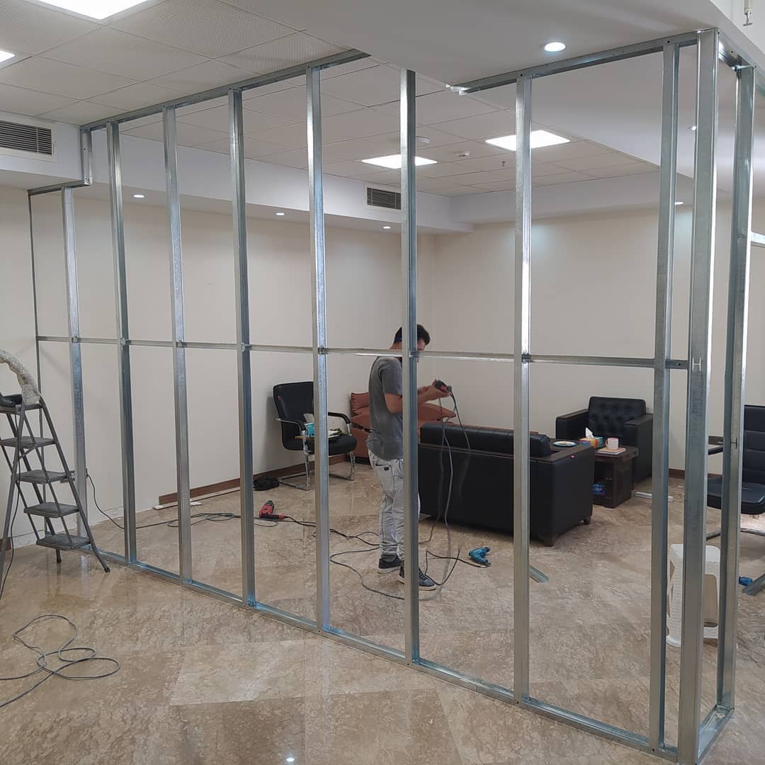 اجرای دیوار جداکننده کناف
