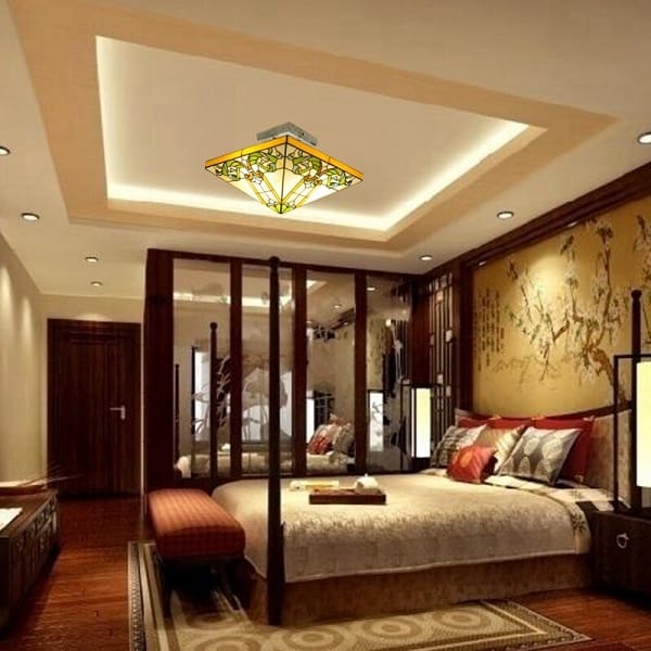 مدل سقف کاذب اتاق خواب مربع